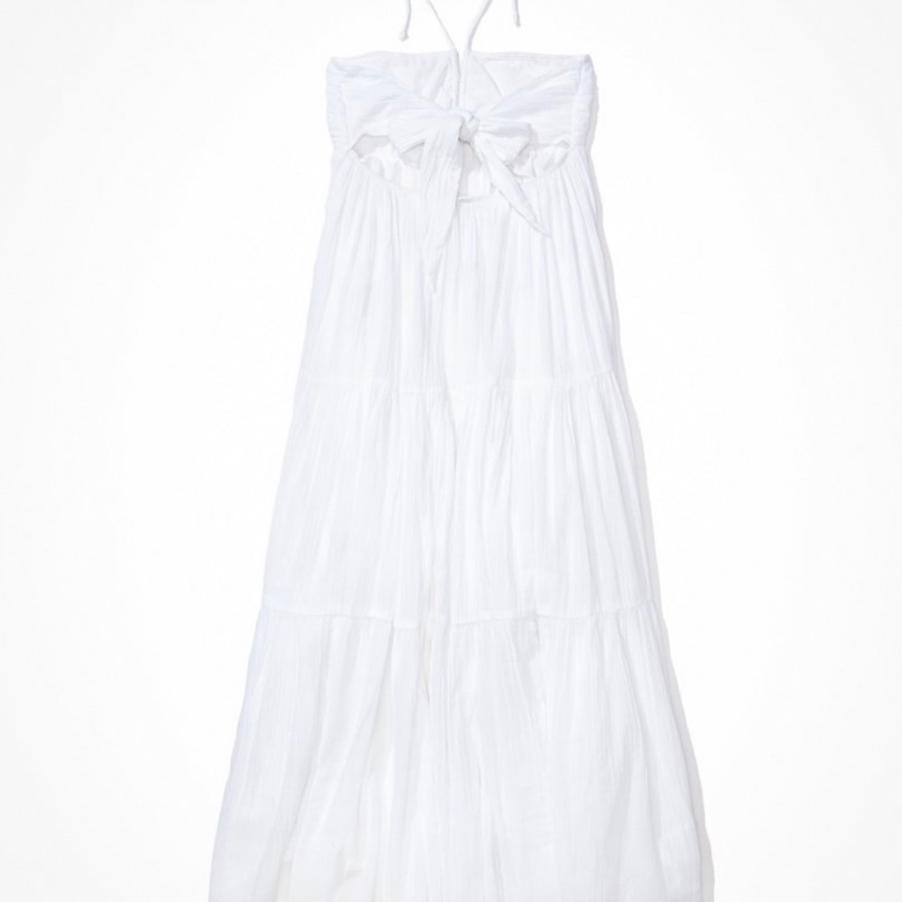 AE Ruched Halter Midi Dress - Picture 4 of 7